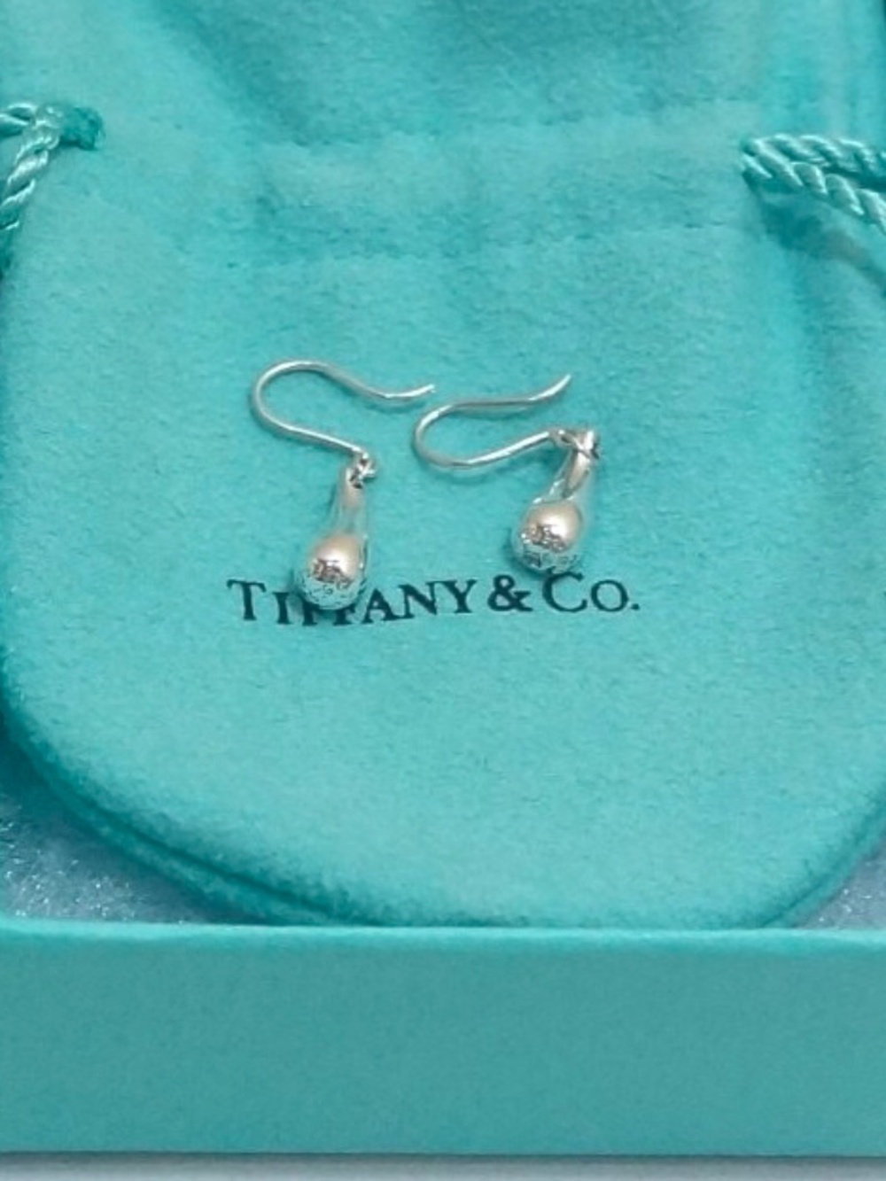 Tiffany & Co. Peretti Teardrop Earrings Sterling Silver - Picture 5 of 9